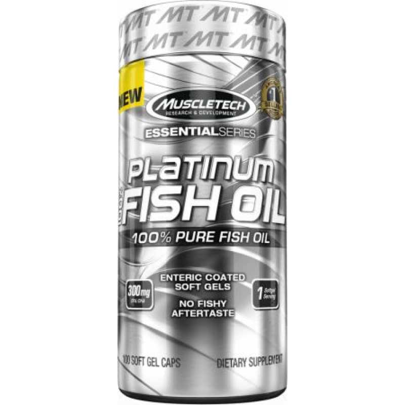 MuscleTech Platinum 100% Fish Oil - 100 Softgels